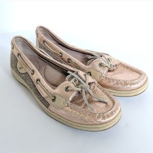 Sperry Rose Gold Topsider Boat Shoe, 8.5